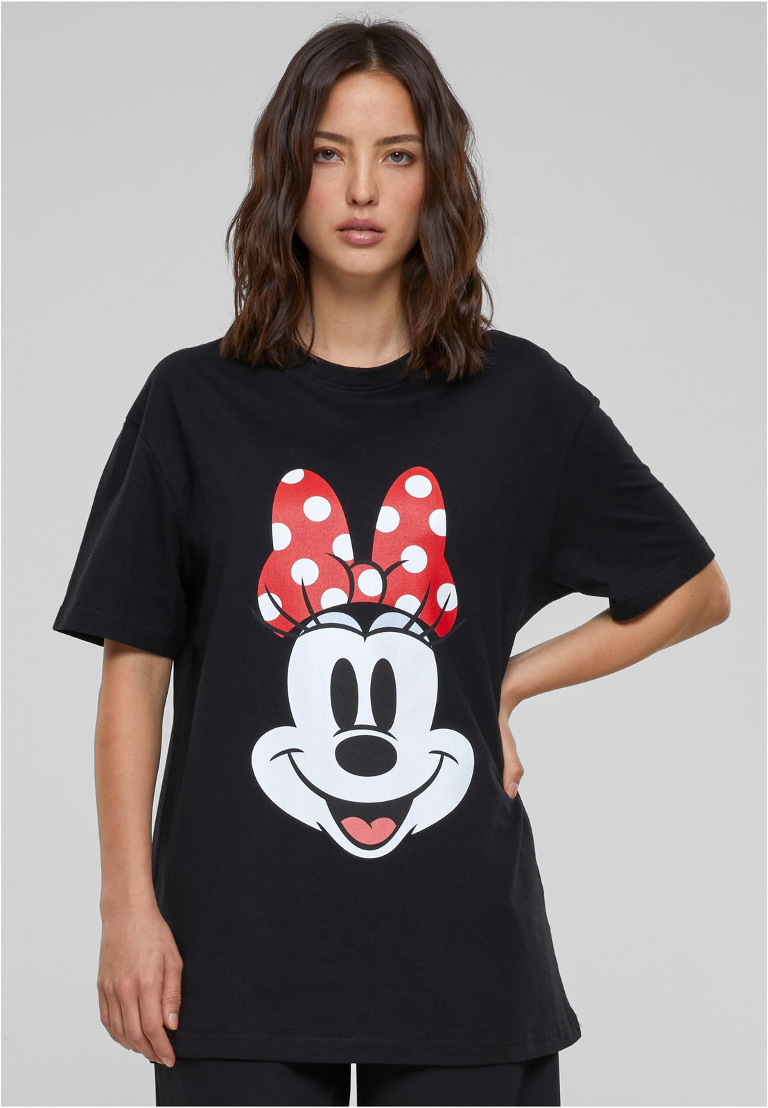 Dámské tričko Disney 100 Minnie Smiles černé