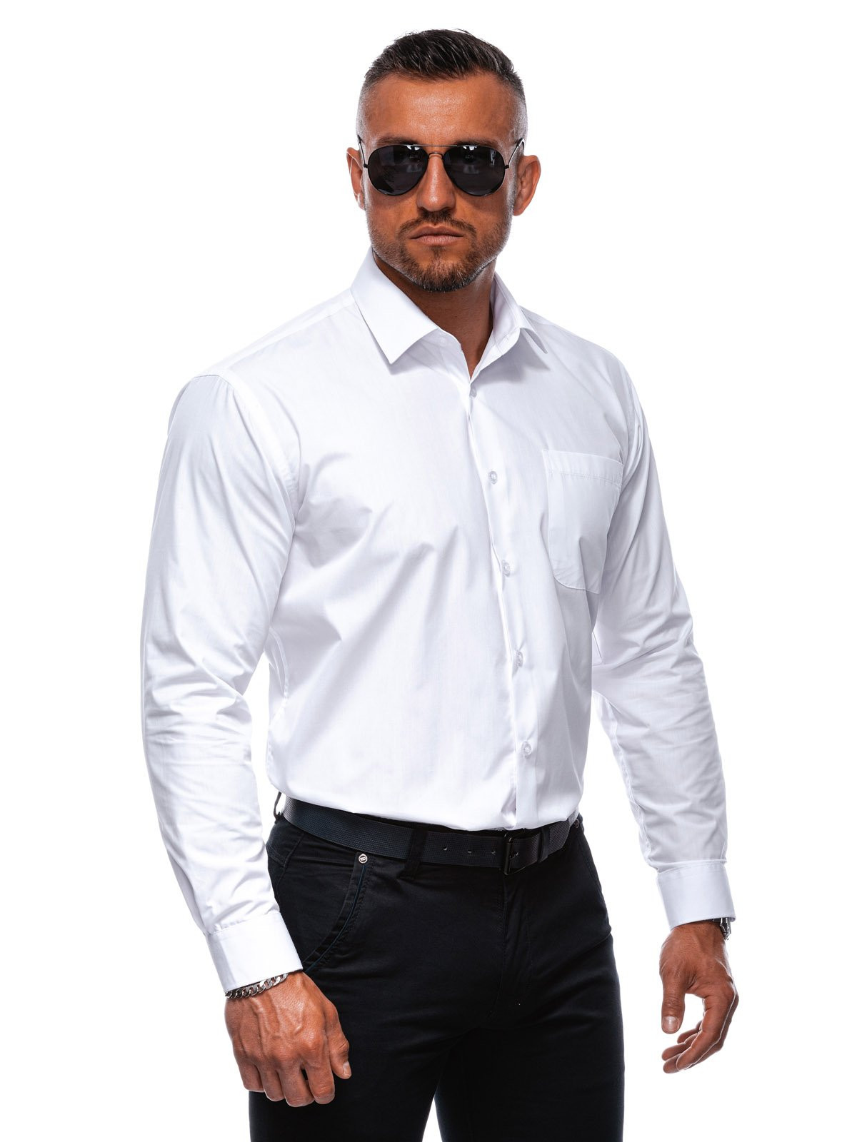 Edoti Men's shirt with long sleeves