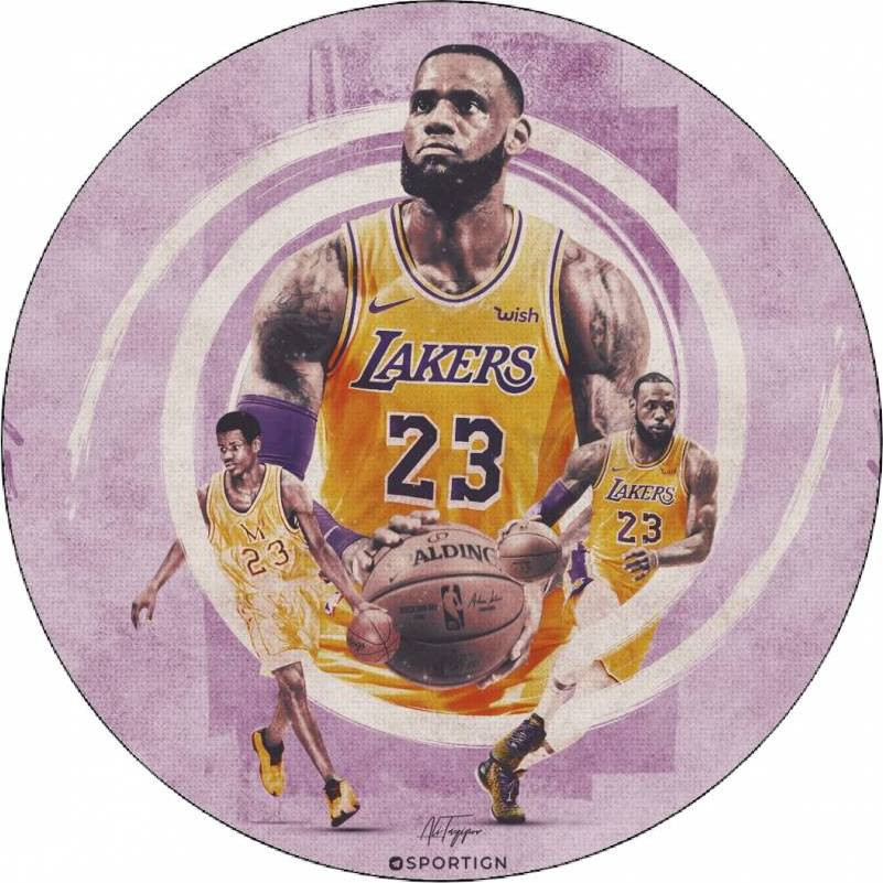 Jedlý papír LeBron James Lakers 19,5 cm - Pictu Hap