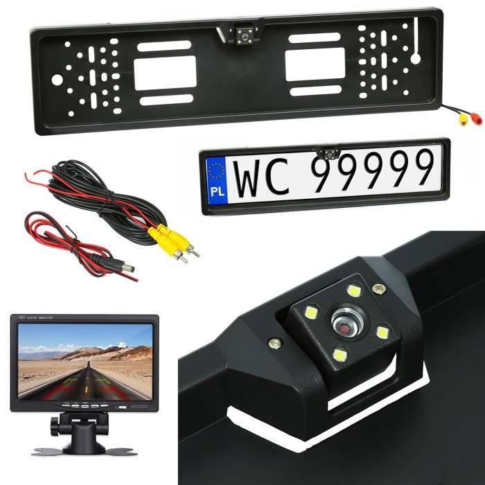 Interlook LPC-4LED | Couvací kamera v rámu EU SPZ