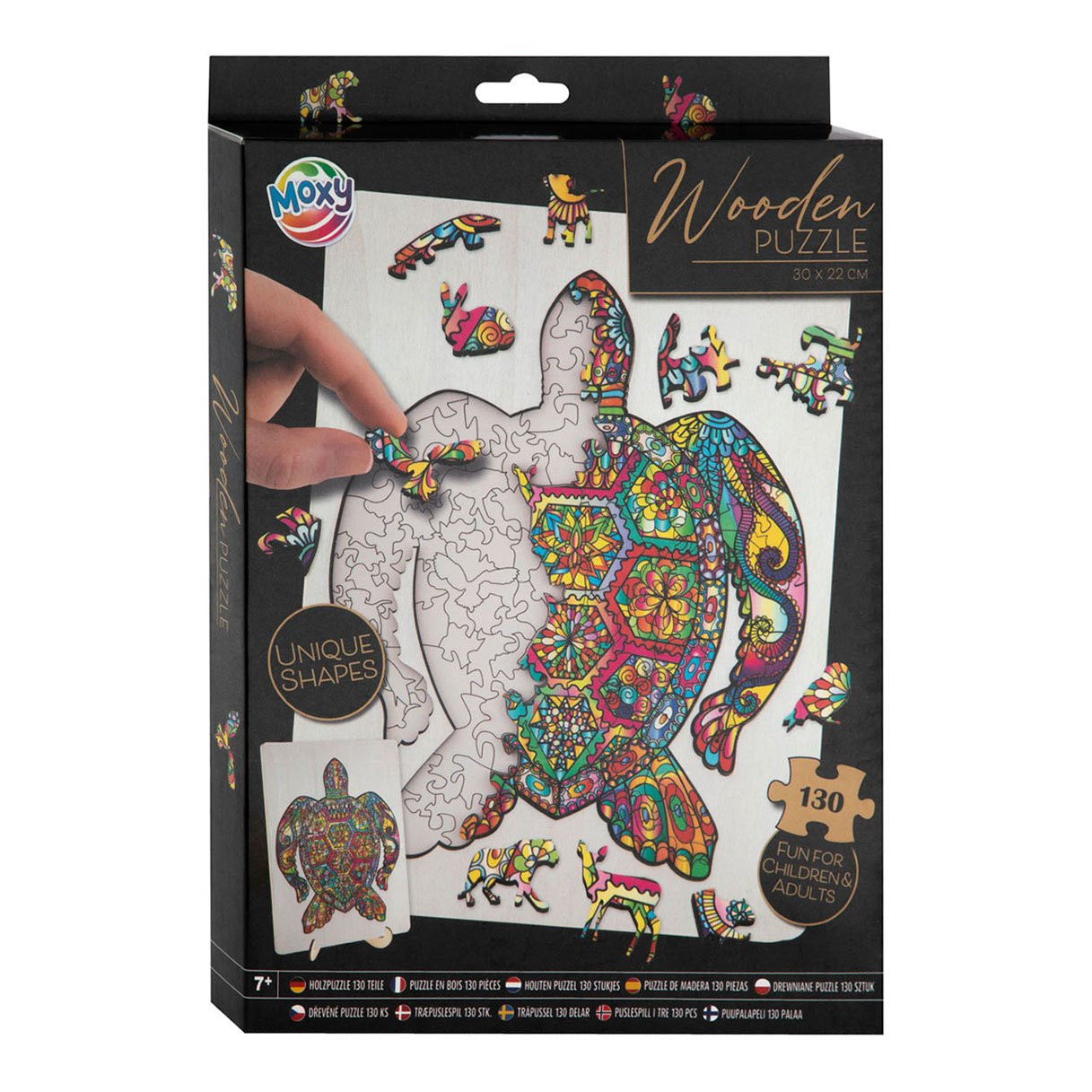Dřevěné puzzle - Želva 132 dílků