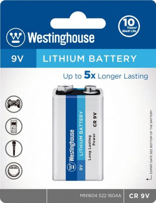 Baterie lithiová Westinghouse CR9V 9V lithiová