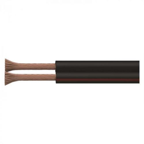 Emos dvojlinka nestíněná 2x1,0mm černo-rudá, 100m