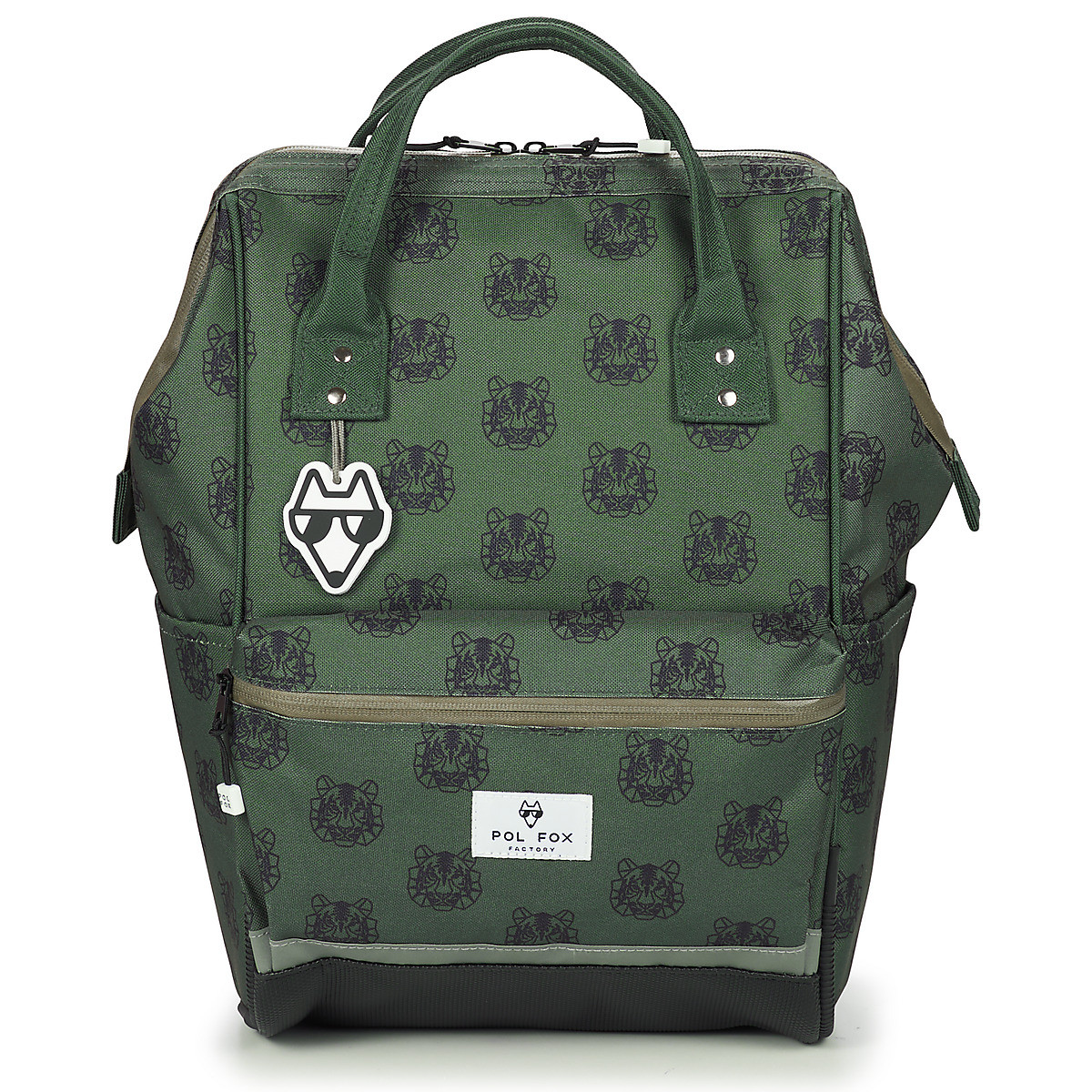 Pol Fox  SAC A DOS TIGER FUTE  Khaki