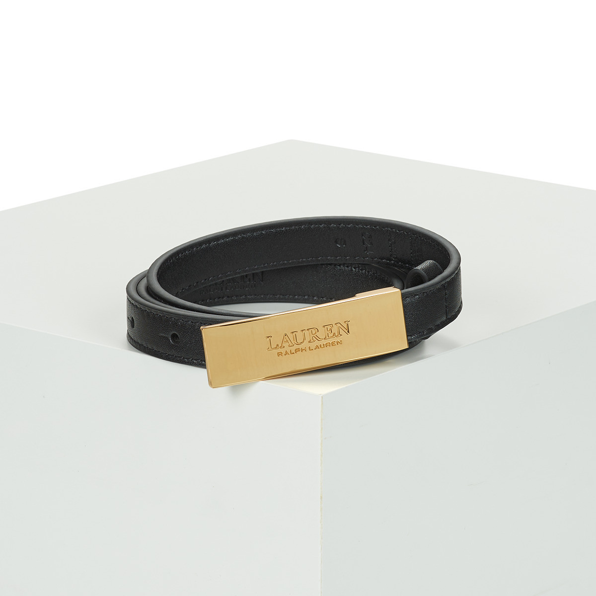 Lauren Ralph Lauren  NEW PLAQUE-BELT-SKINNY  Černá