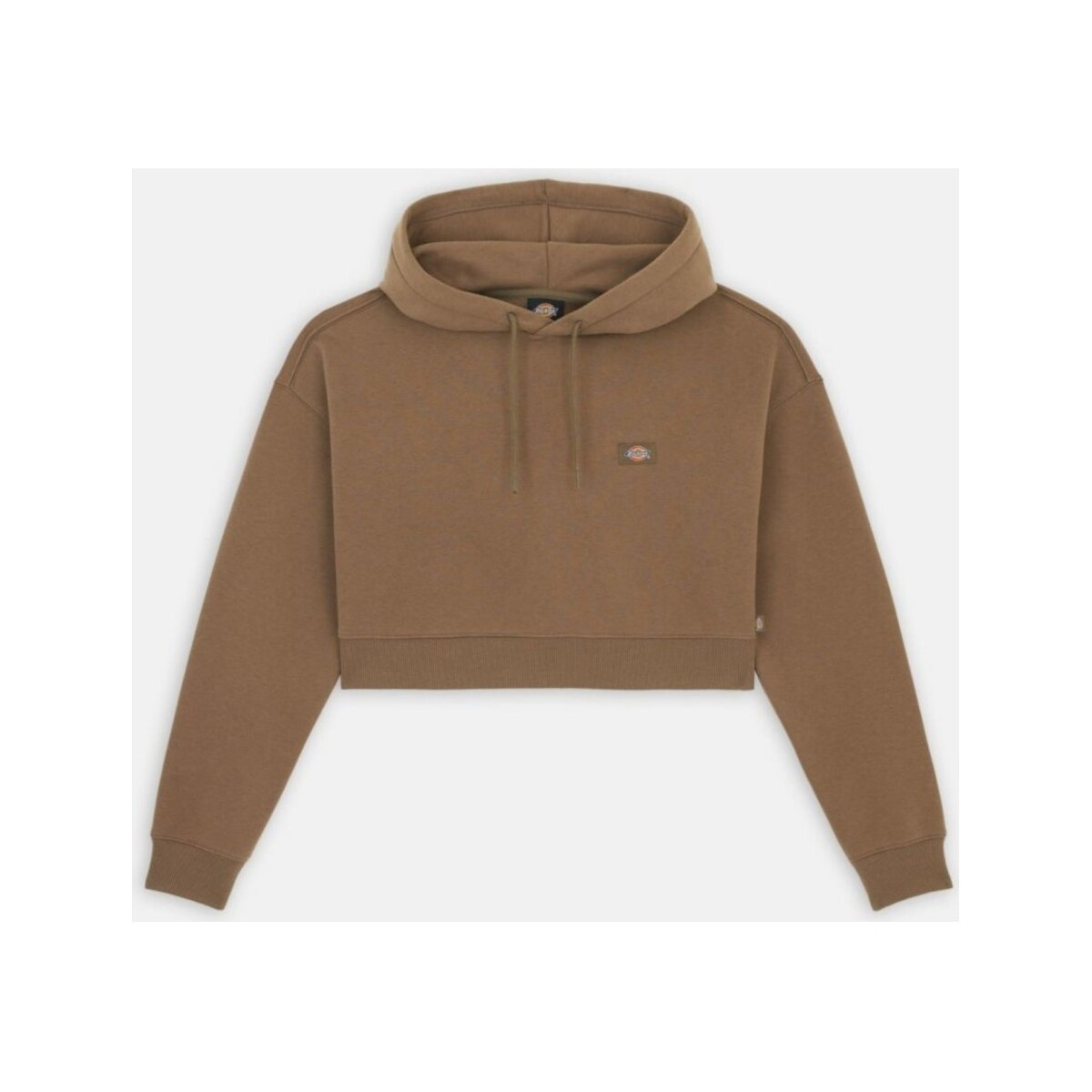 Dickies  OAKPORT CROPPED HOODIE  Hnědá