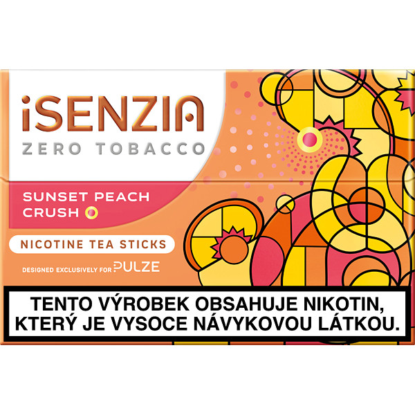 Bylinná náplň iiSenzia Sunset Peach Crush Q karton