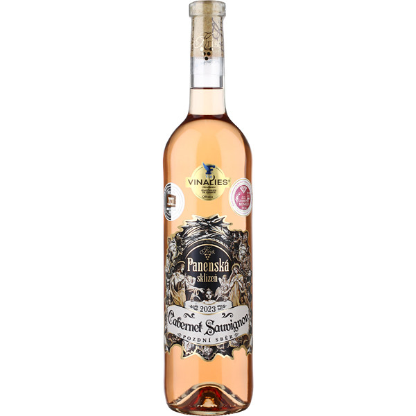 Cabernet Sauvignon rosé Pozdní sběr 2023 Panenská sklizeň 0,75l Vinařství Krist