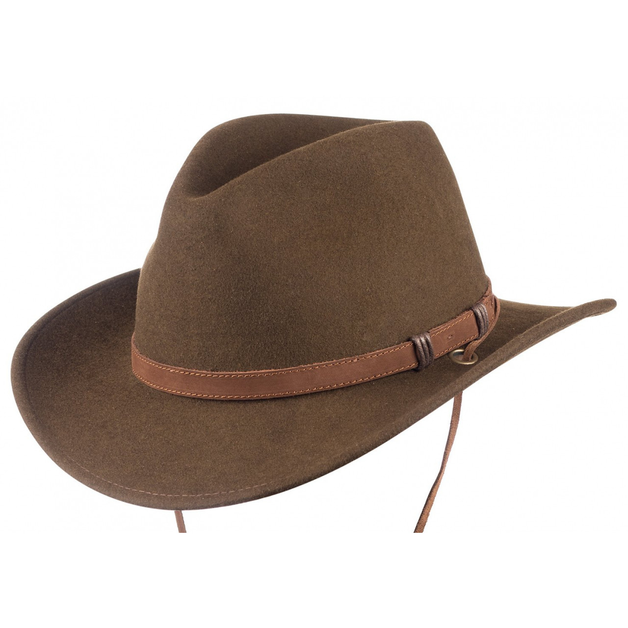 Klobouk vlněný Scippis Silverton - hnědý, M