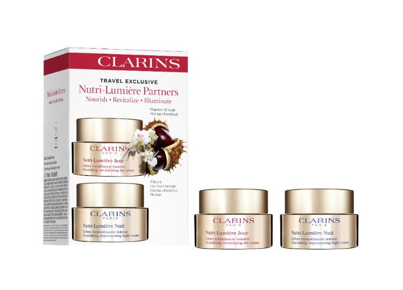 Clarins Dárková sada pleťové péče Nutri-Lumiére Partners