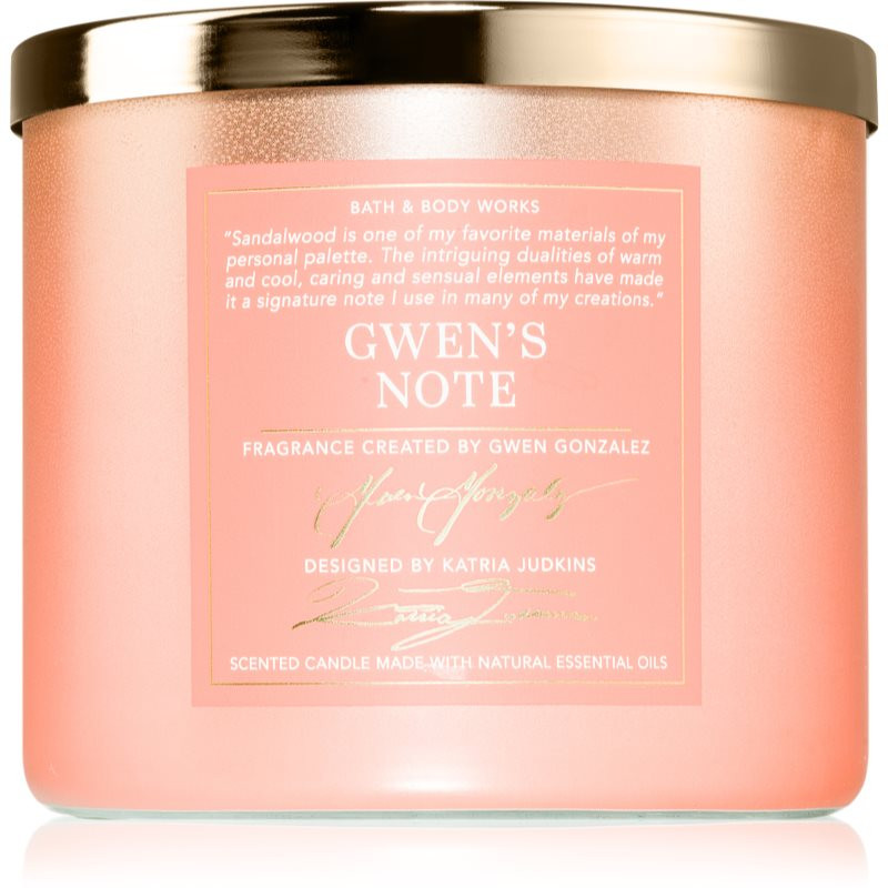 Bath & Body Works Gwen's Note vonná svíčka 411 g