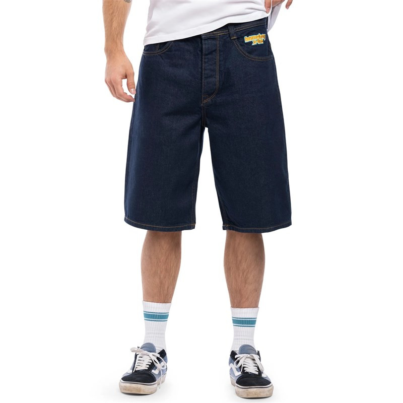 kraťasy HOMEBOY - x-tra Baggy Denim Shorts Indigo (INDIGO-80)