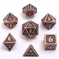 HYMGHO Mini Behemoth Ancient Copper Metal Dice Set (7)