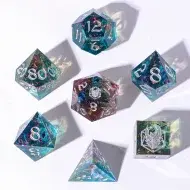 HYMGHO Captured Magic Hand Sanded Sharp Edge Resin Dice Set - Sweet Dream (7)