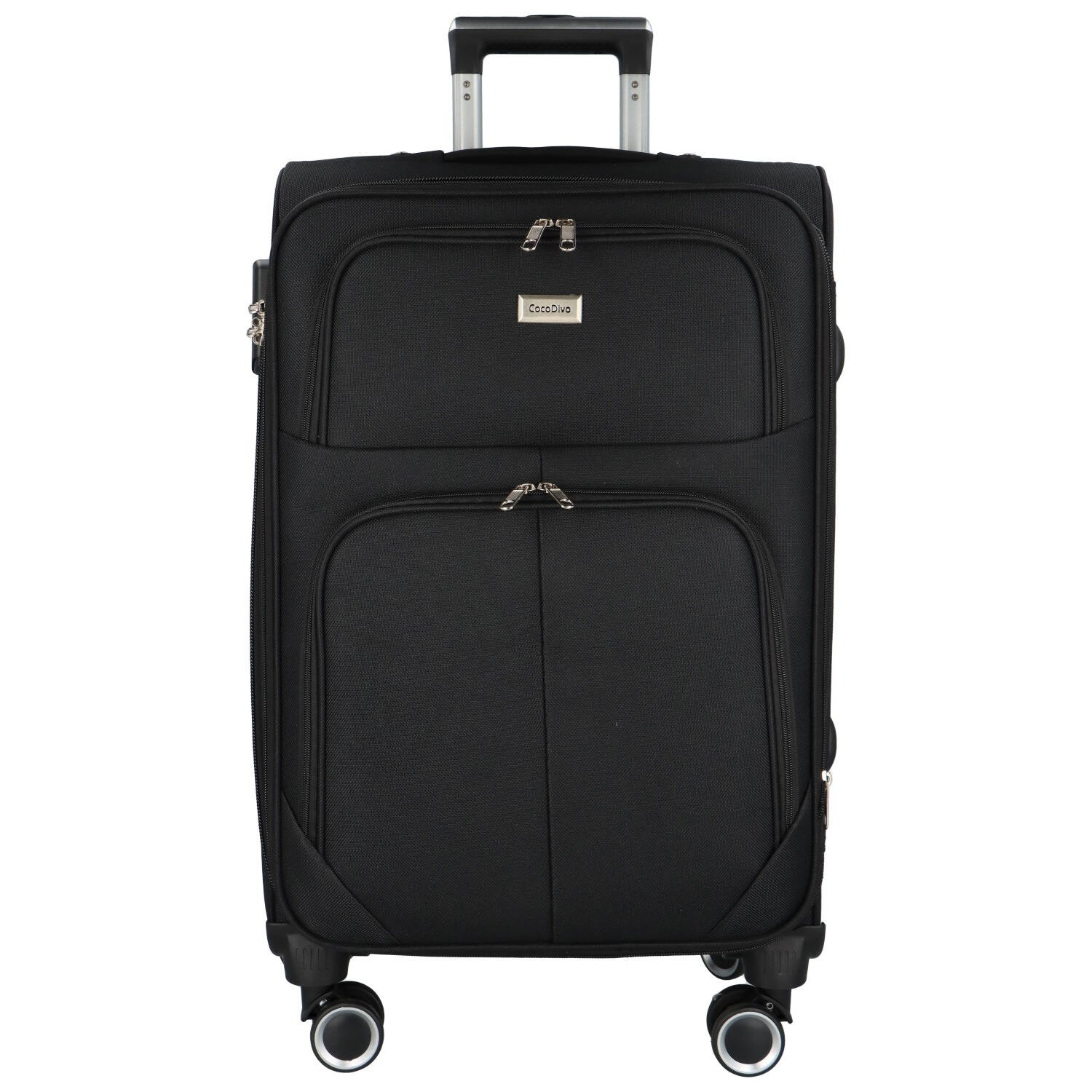 Látkový kufr Orlin velikost M, černý