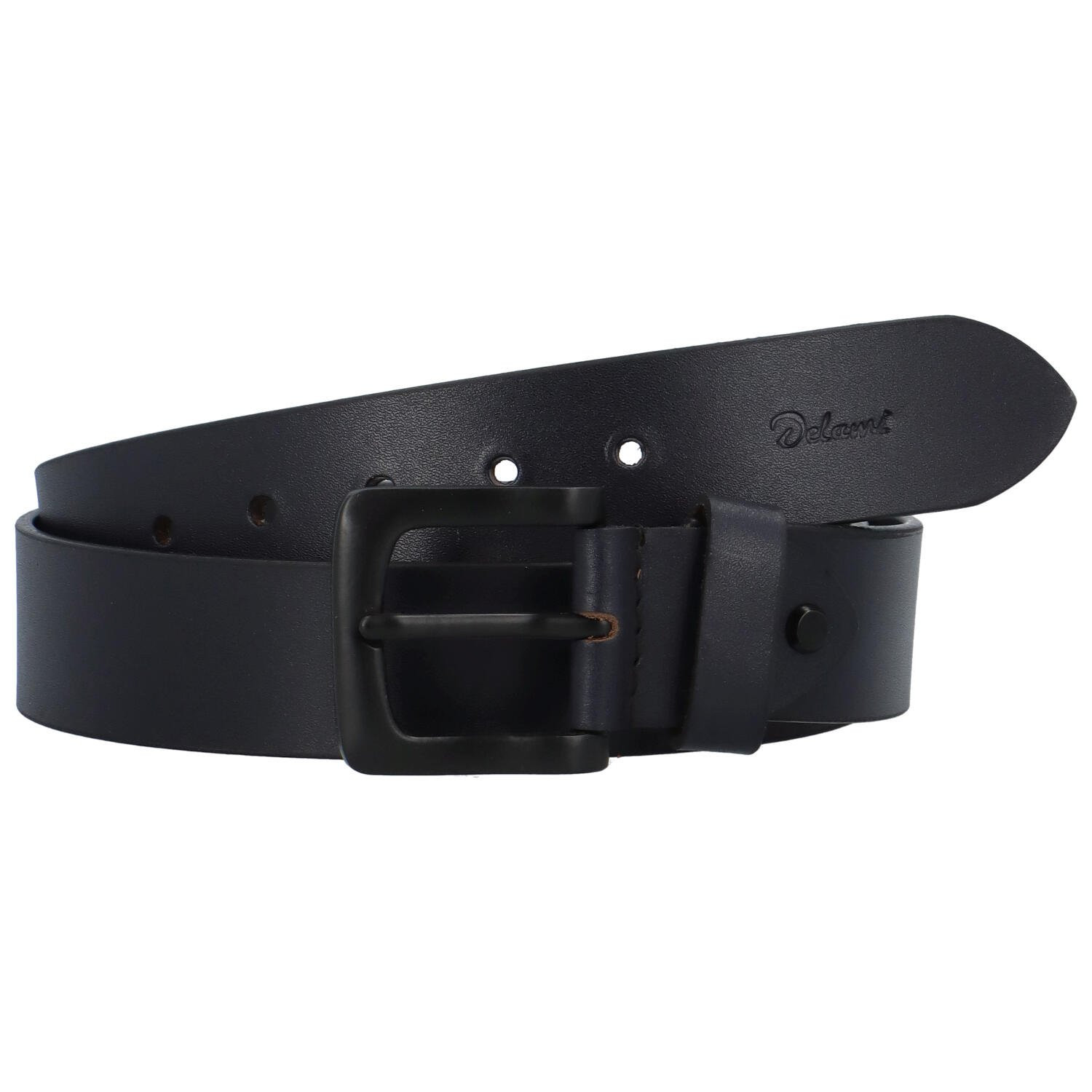 Pánský kožený opasek vínový - Delami Bram vínová