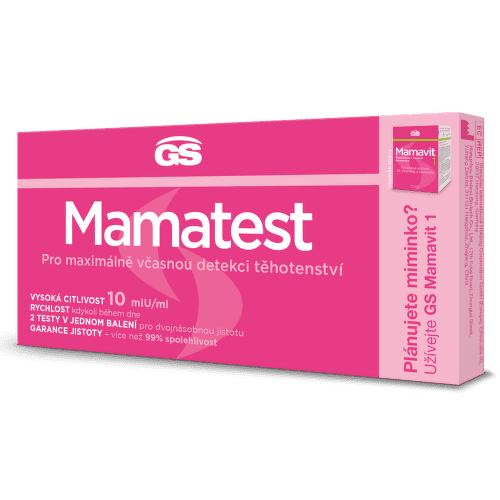 GS Mamatest Těhotenský test 2ks - balení 3 ks