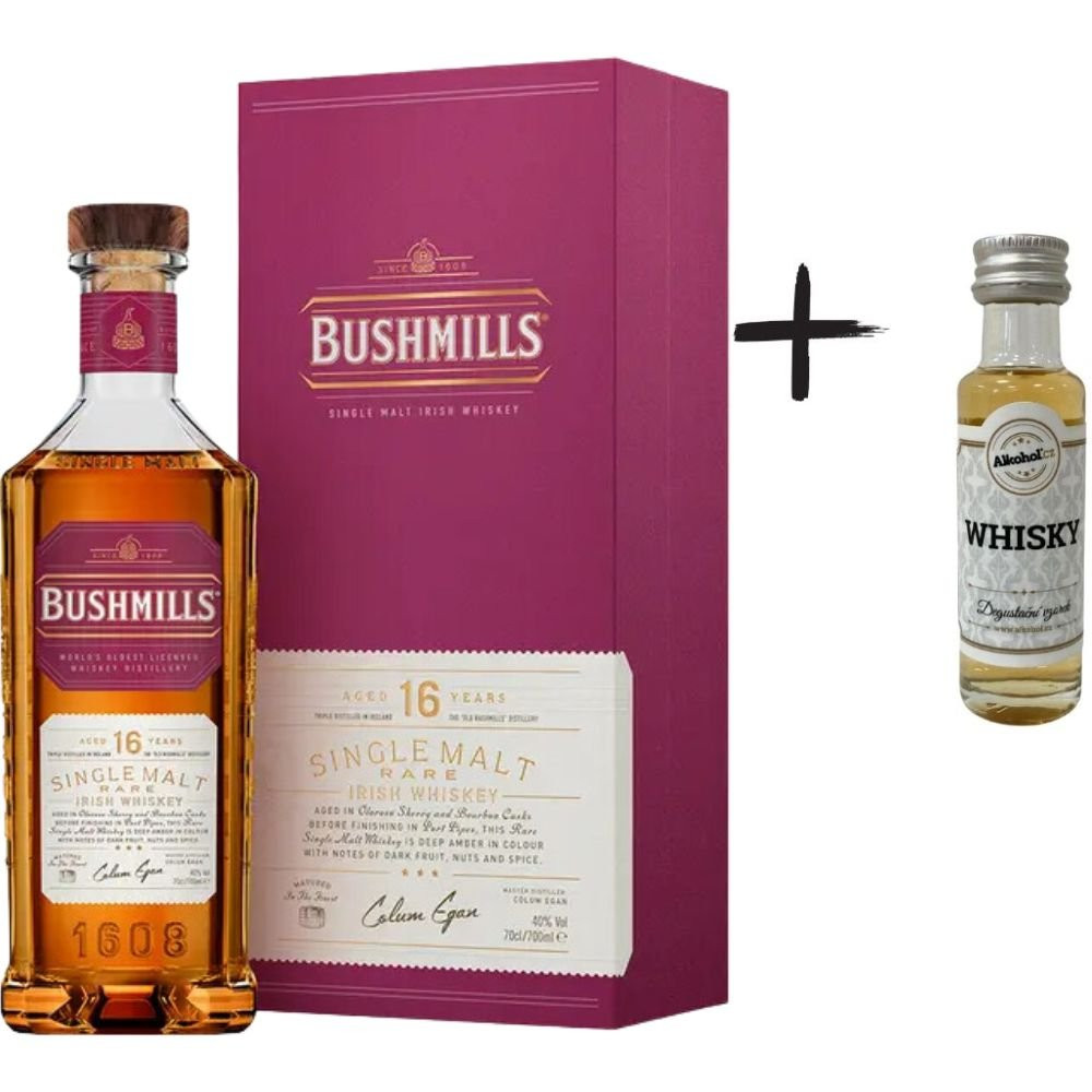 Bushmills Three Wood 16y 0,7l 40% + miniatura