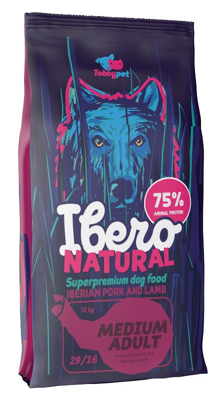 Ibero Natural dog MEDIUM  ADULT - 12kg dárek tričko M