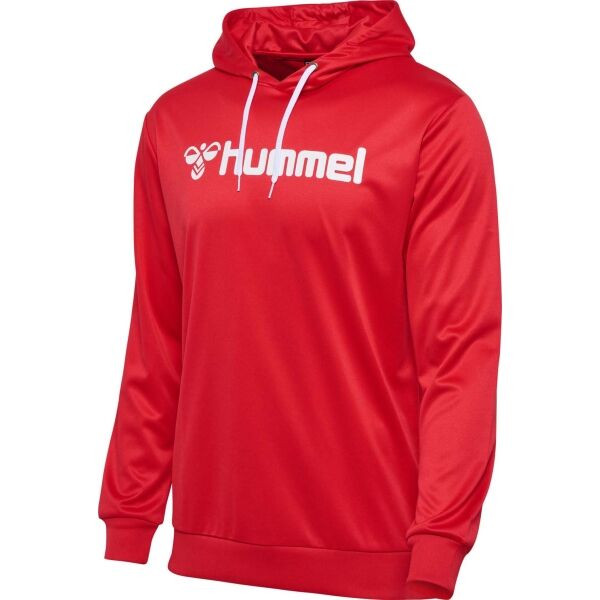 Hummel LOGO HOODIE Pánská mikina, červená, velikost