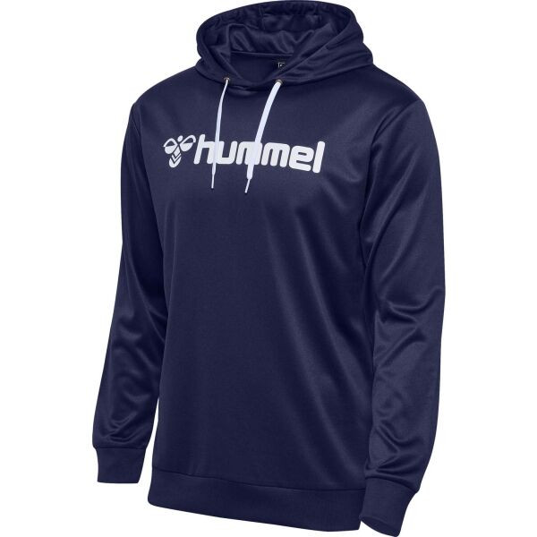 Hummel LOGO HOODIE Pánská mikina, tmavě modrá, velikost