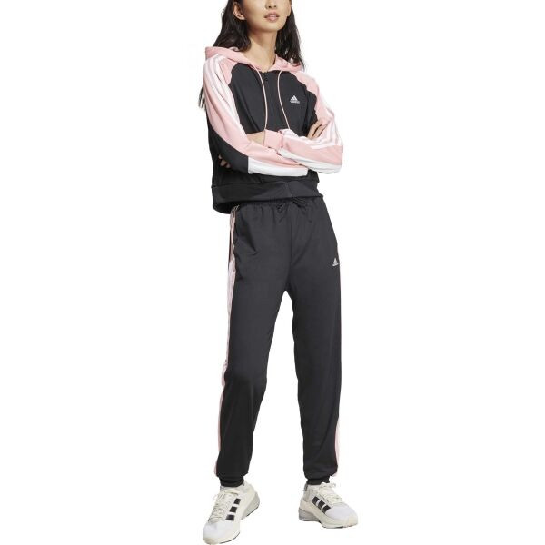 adidas BOLDBLOCK TRACK SUIT Dívčí tepláková souprava, černá, velikost