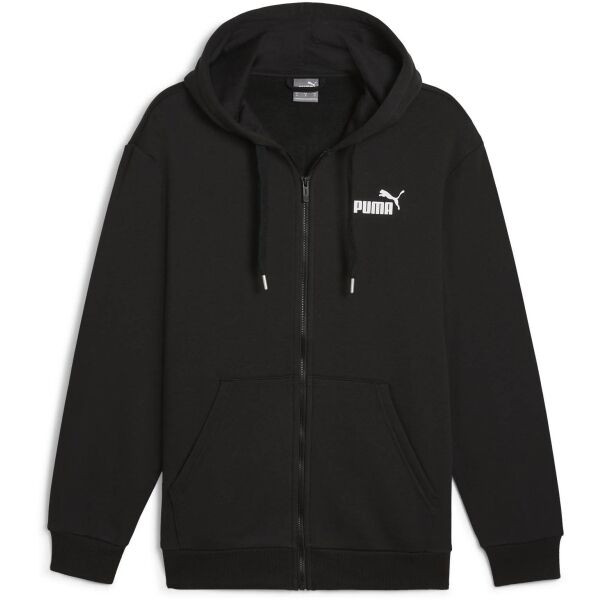 Puma POWER GRAPHIC FULL ZIP HOODIE FL Pánská mikina, černá, velikost