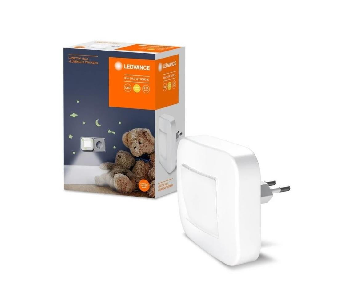 Ledvance Ledvance - LED Noční světlo se senzorem LUNETTA LED/0,2W/230V