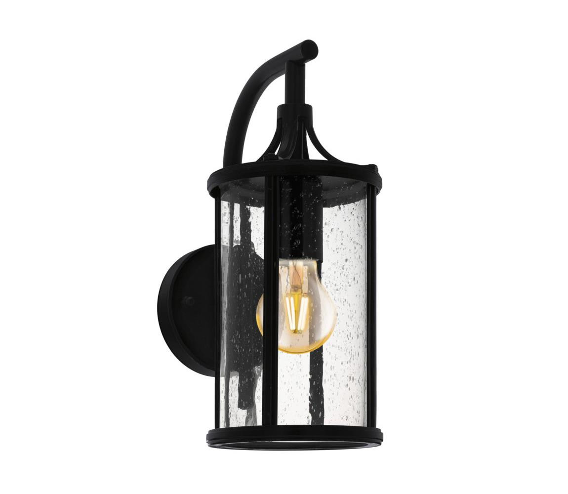 Eglo Eglo 79572 - Venkovní nástěnné svítidlo SANTA FLAVIA 1xE27/60W/230V IP44 černá