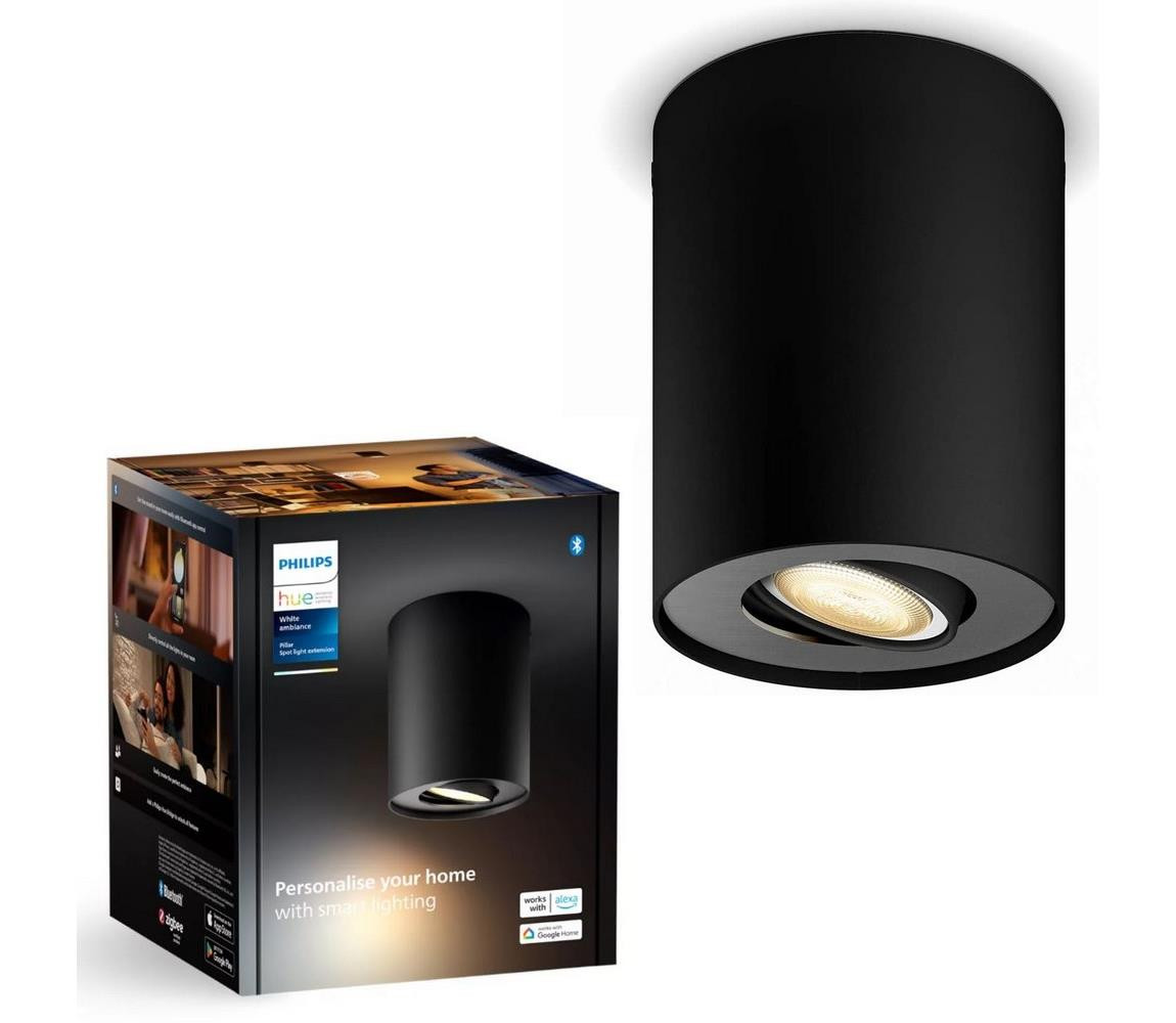 Philips Philips - LED Stmívatelné bodové svítidlo Hue PILLAR 1xGU10/4,2W/230V černá