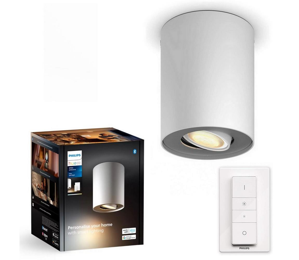 Philips Philips - LED Stmívatelné bodové svítidlo Hue PILLAR 1xGU10/4,2W/230V + DO bílá