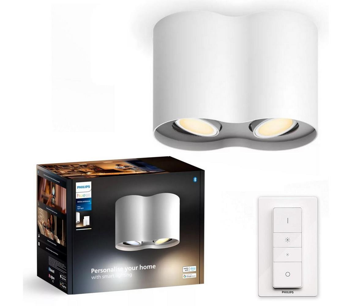 Philips Philips - LED Stmívatelné bodové svítidlo Hue PILLAR 2xGU10/4,2W/230V + DO bílá