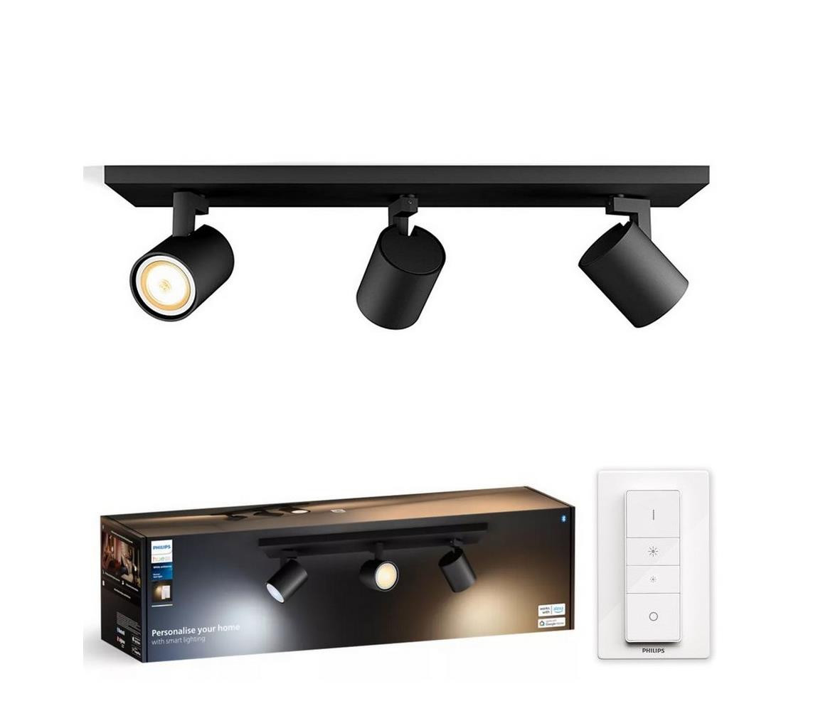 Philips Philips - LED Stmívatelné bodové svítidlo Hue RUNNER 3xGU10/4,2W/230V + DO černá