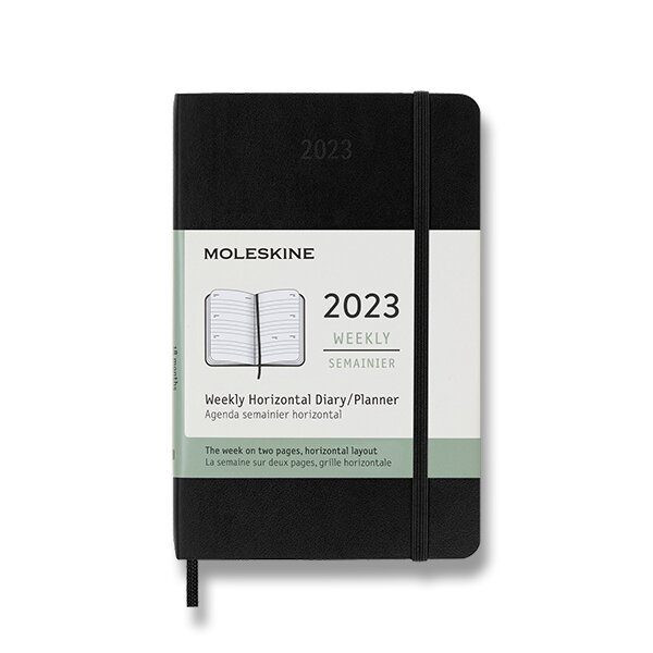 Diář Moleskine 2023 ČERNÝ - týdenní - měkké desky - S 1206/5723514