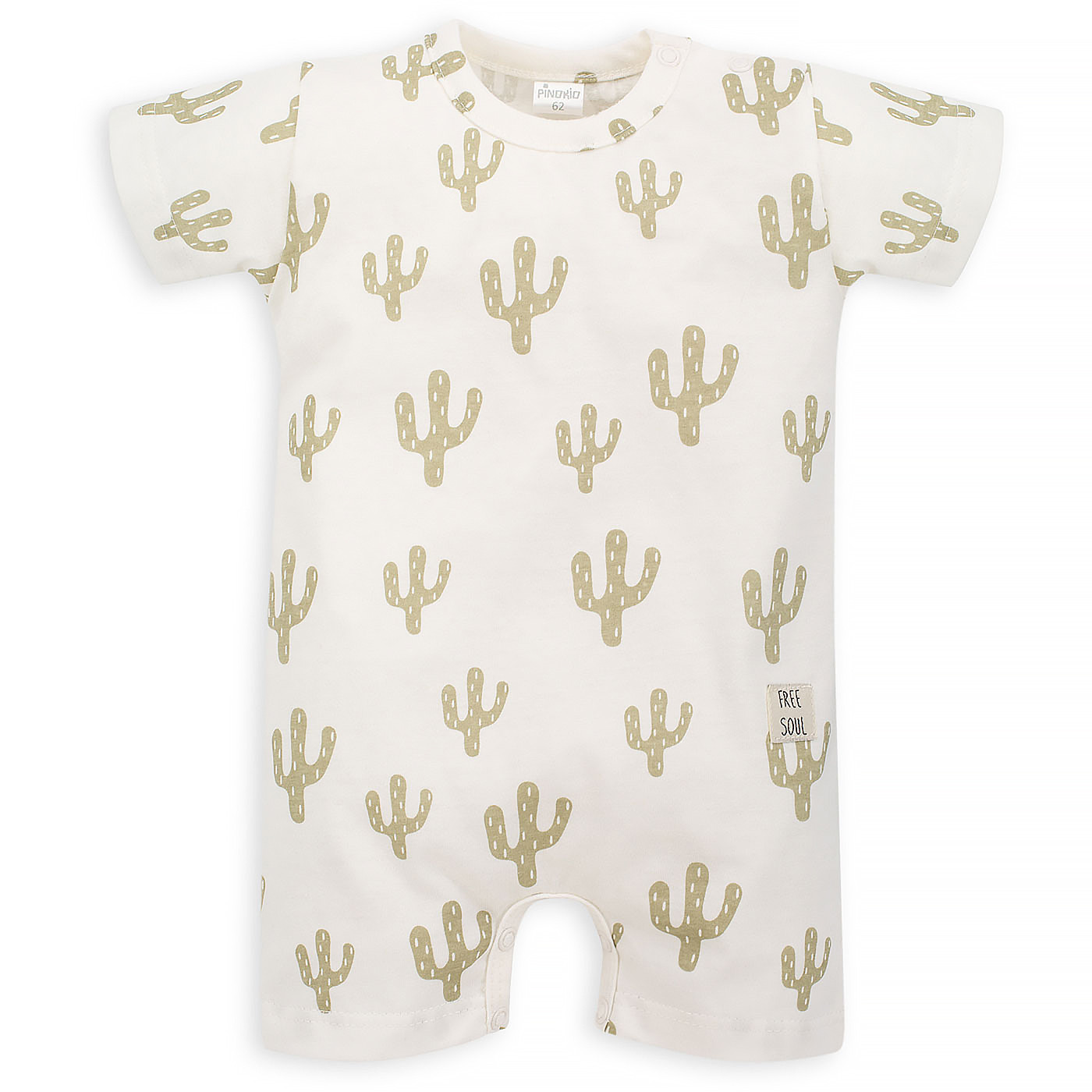 Pinokio Kids's Free Soul Romper Ecru/Print