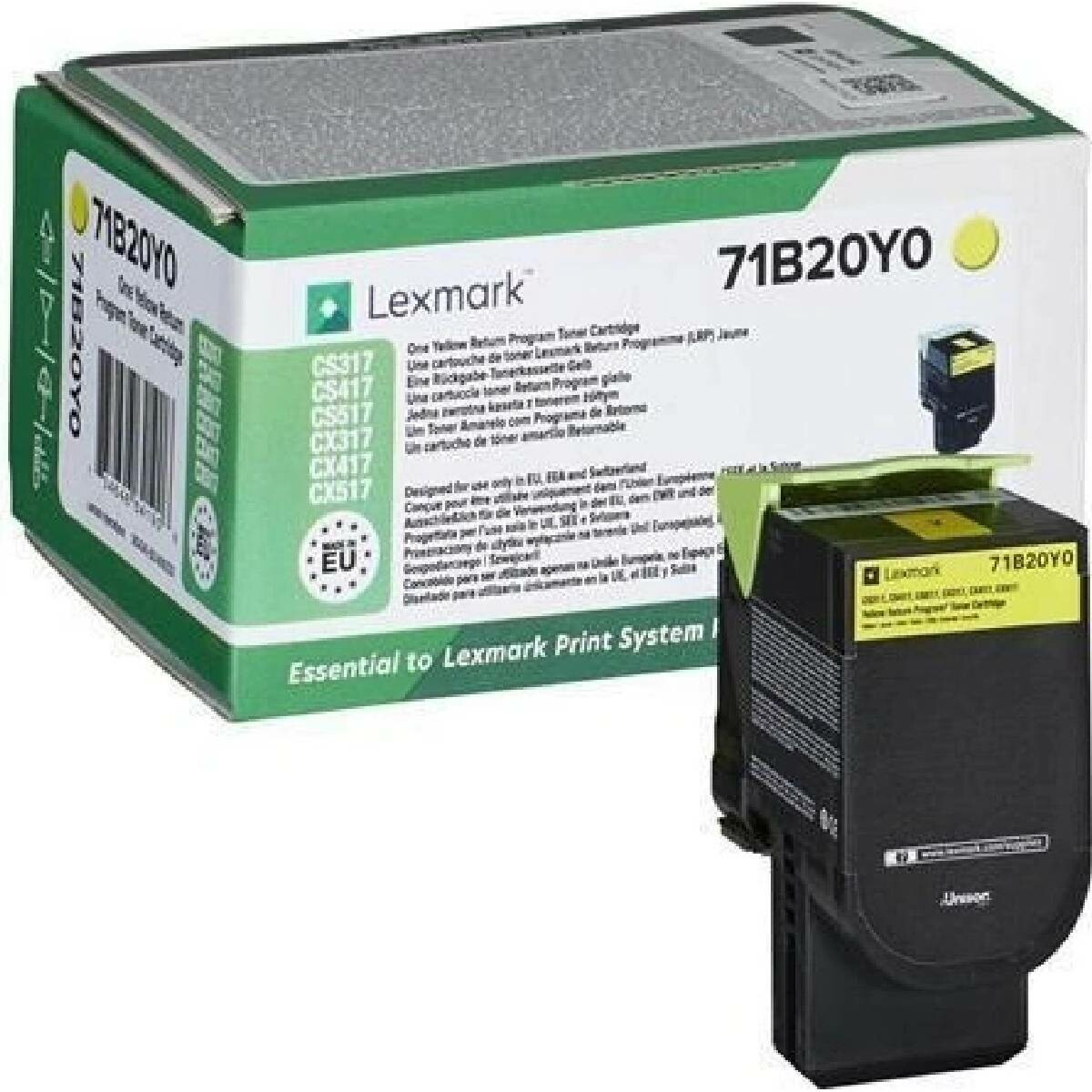 Lexmark 71B20Y0 - originální - žlutý