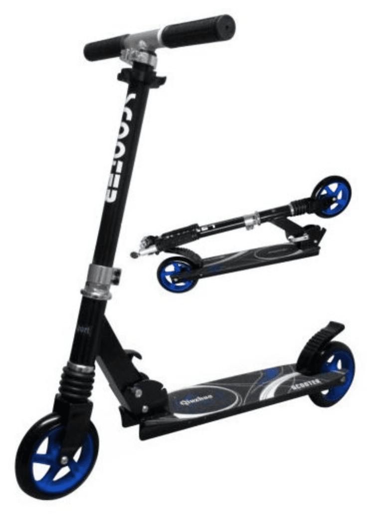 mamido Velká skládací koloběžka H7 R-Sport černo-modrá