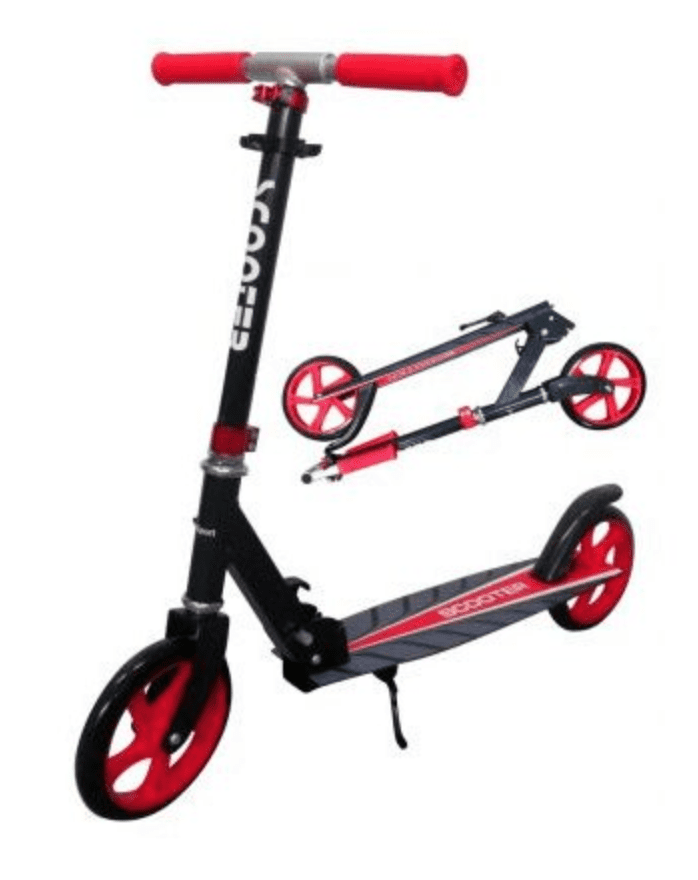 mamido Velká skládací koloběžka H4 R-Sport červená