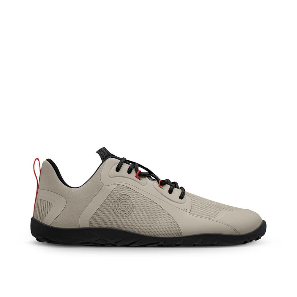 GROUNDIES ALL TERRAIN LOW MEN Taupe | Barefoot outdoorové boty - 40