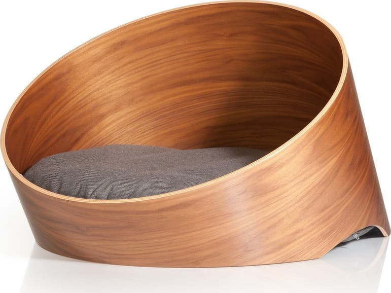 Hnědý pelíšek pro domácího mazlíčka 60x75 cm Covo Walnut/Mocca S – MiaCara