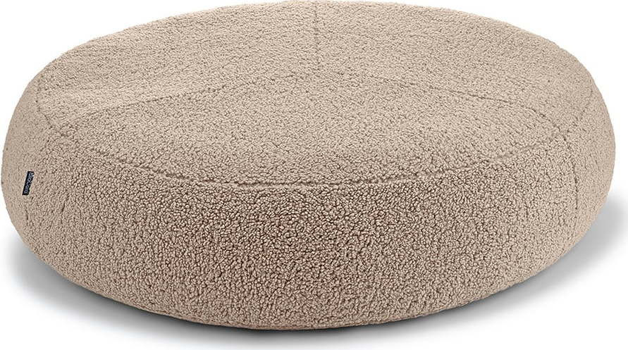 Béžový pelíšek pro psa z materiálu bouclé ø 70 cm Senso Pouffe Greige S/M – MiaCara