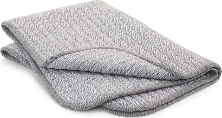 Šedá bavlněná deka pro psa 90x120 cm Onda Pebble L – MiaCara