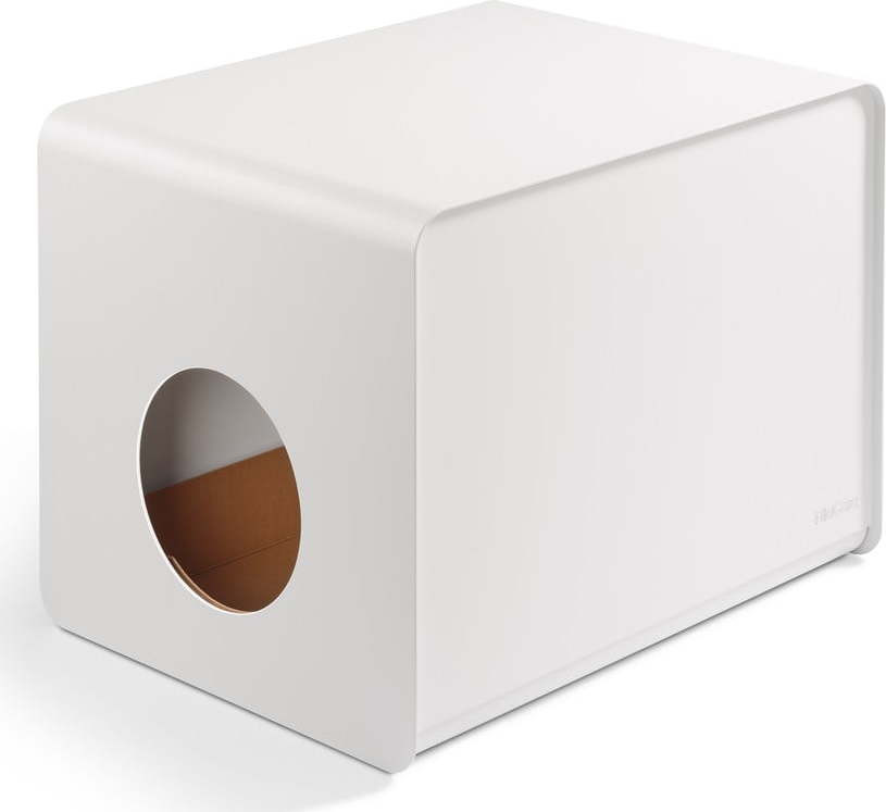 Bílý kočičí záchod 41x54,5 cm Sito White – MiaCara