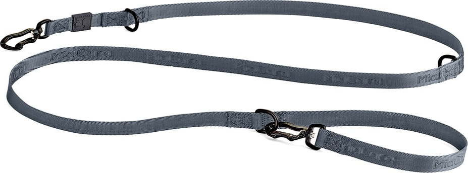 Tmavě šedé přepínací vodítko délka 200 cm Modena Asphalt 20 mm – MiaCara