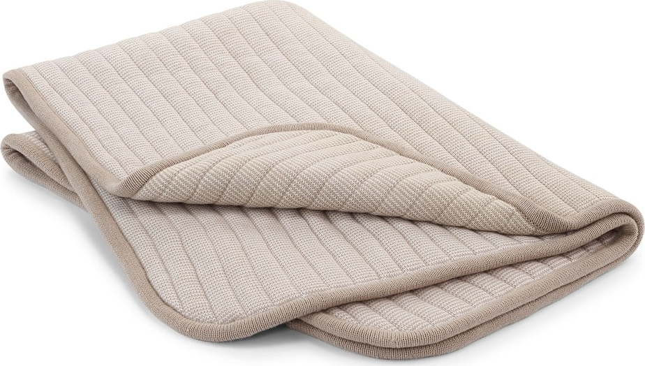 Béžová bavlněná deka pro psa 75x100 cm Onda Greige M – MiaCara