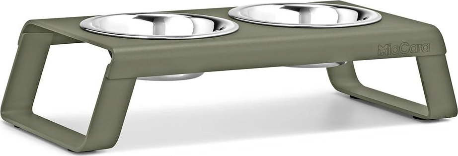 Kovový set misek s podstavcem pro psa Desco Grolive S – MiaCara