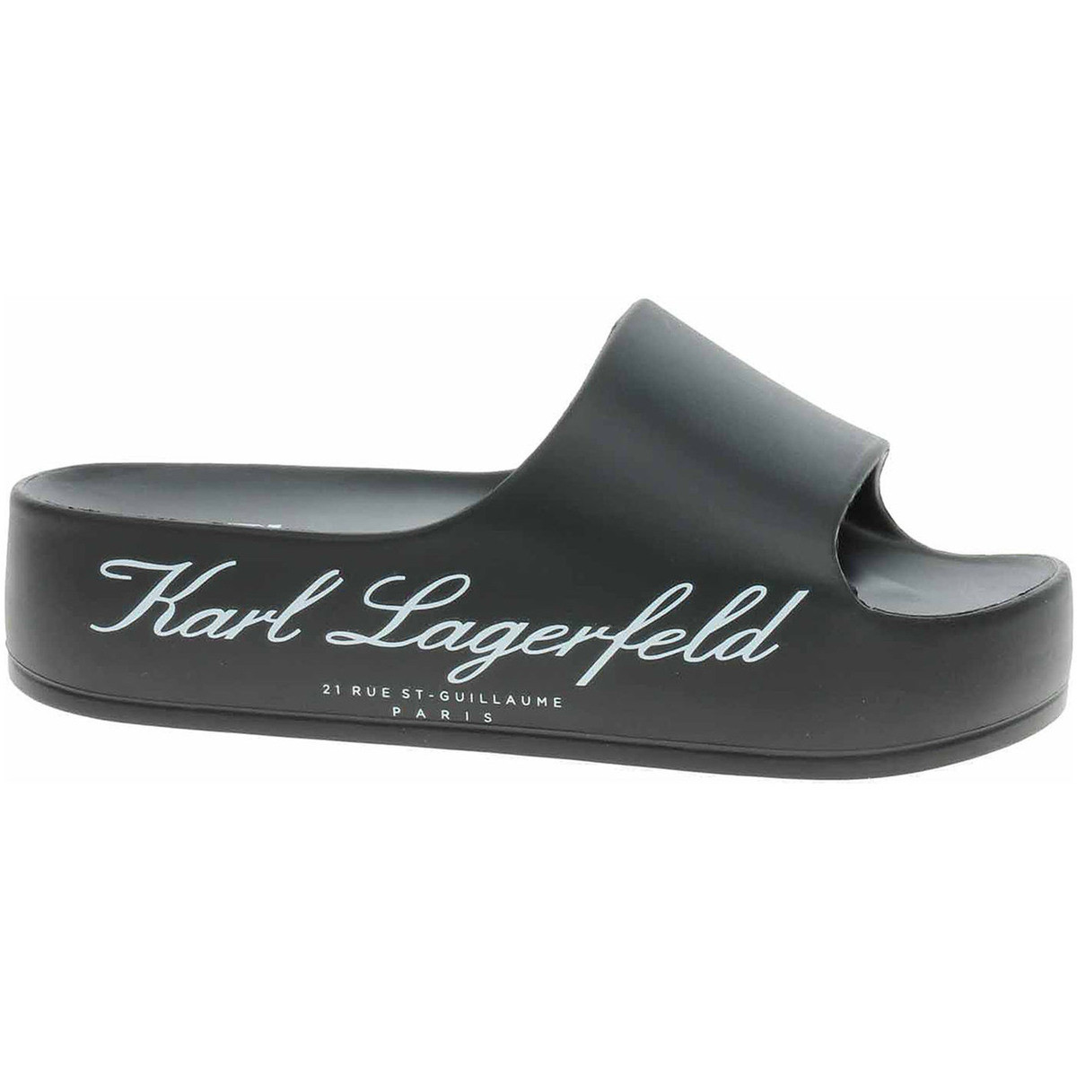 Karl Lagerfeld  Dámské plážové pantofle  KL86000 VG0 black eco  Černá