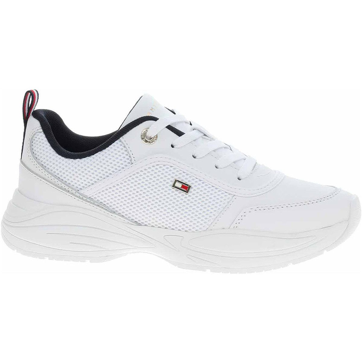 Tommy Hilfiger  Dámská obuv  FW0FW078180K5 White-Space Blue  Bílá