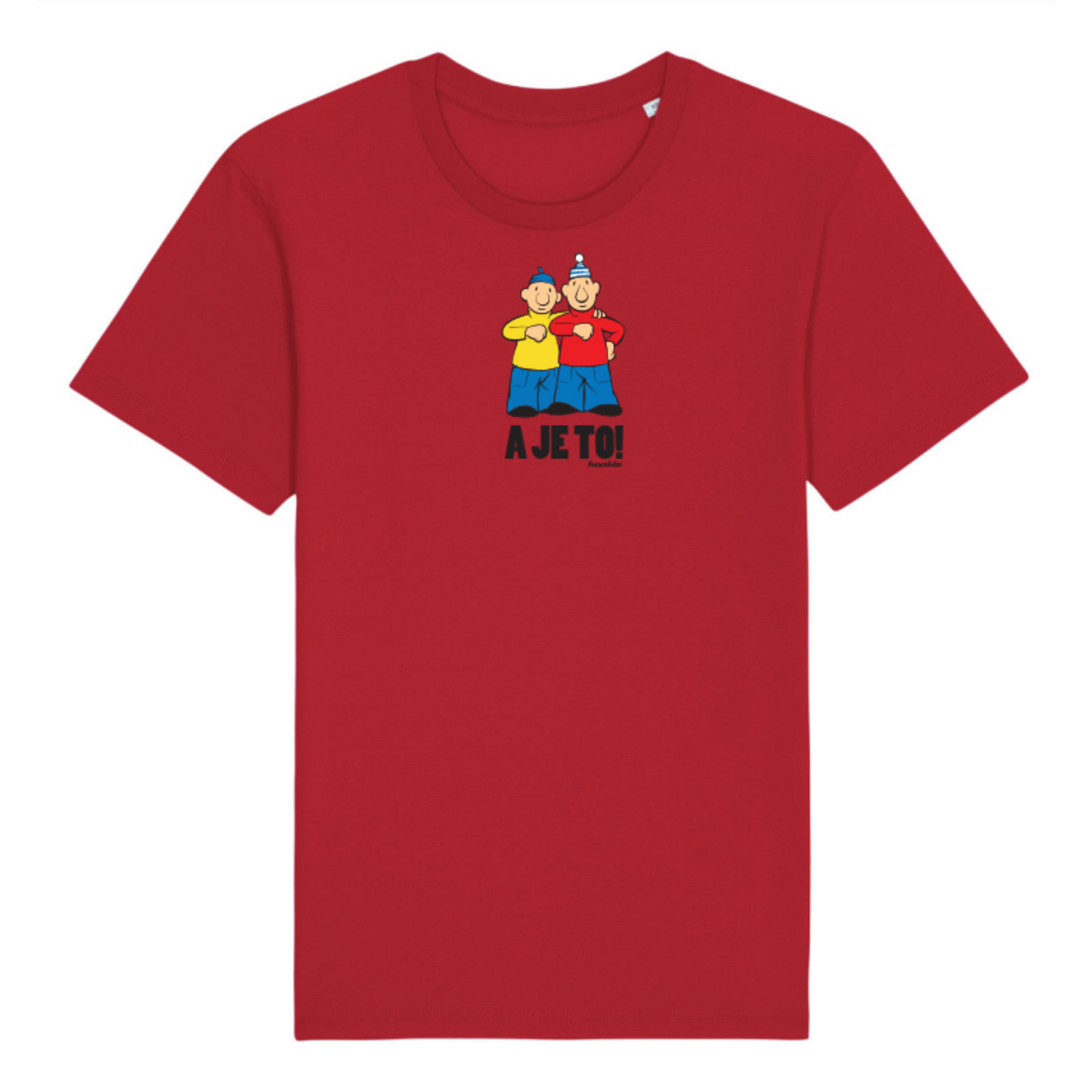 Tričko Pat a Mat - A je to! červene Fusakle