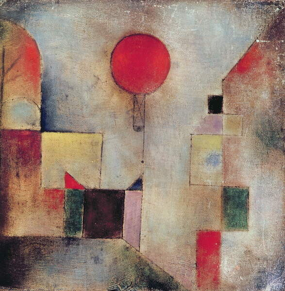 Klee, Paul Obrazová reprodukce Red Balloon, 1922 (no 179), Klee, Paul, 40x40 cm